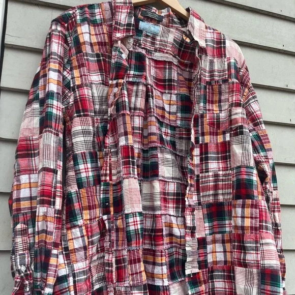 Castaway madras plaid button down shirt - Picture 2 of 6